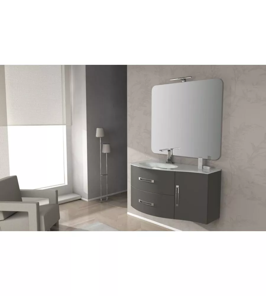 MOBILE BAGNO "BEST" TALPA CON SPECCHIO E LUCE LED, 104X52X55 CM